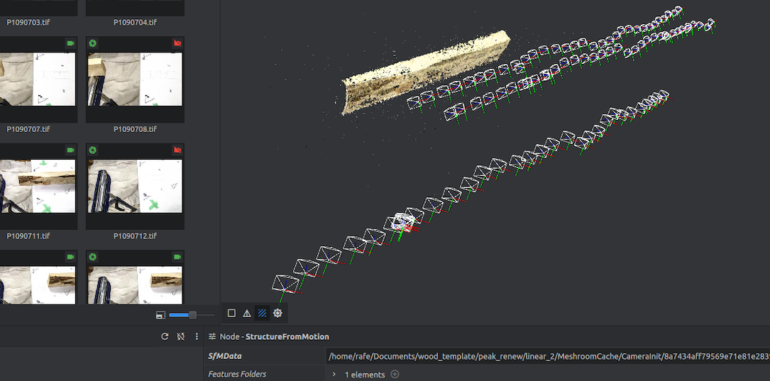 Image of software generated 3D representation of a piece of lumber
